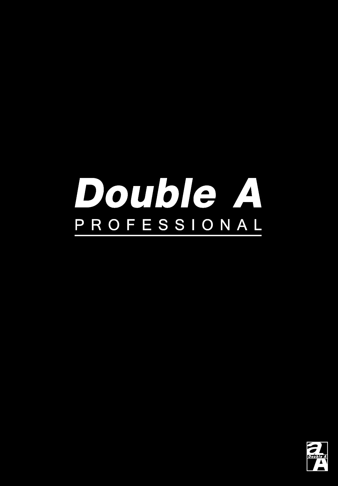Double A  A5(25K)黑色牛皮橫線內頁膠裝筆記本-辦公室系列